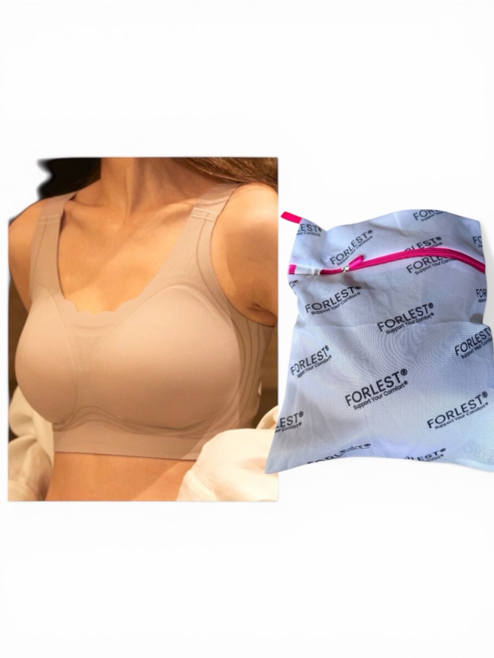 Forlest Harper 2.0 Bra and Lingerie Bag Size 2X NWT.